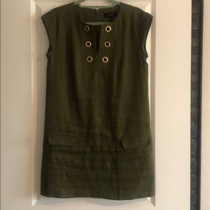 J.Crew Olive Green shift dress